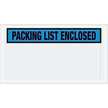 Tape Logic® Packing List Enclosed Envelopes, 5 1/2 x 10, Blue, 1000/Case (PL431)