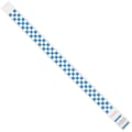 Tyvek® Wristbands, 3/4 x 10, Blue Checkerboard, 500/Case (WR103BE)