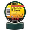 3M 35 Colored Electrical Tape, 7 Mil, 3/4 x 66, Green, 100/Case (T964035G)