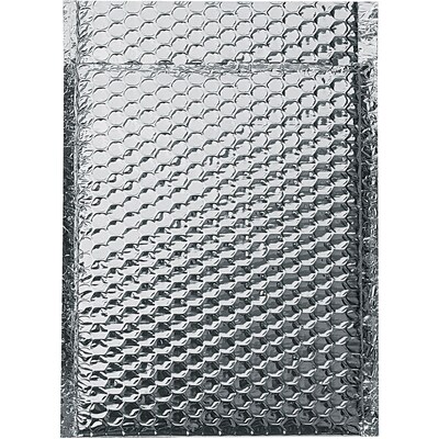 10 x 10.5 Cool Shield Self-Sealing Bubble Mailer, 3/16, Silver, 100/Case (INM1010)