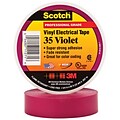 3M 35 Colored Electrical Tape, 7 Mil, 3/4 x 66, Violet, 100/Case (T964035V)