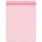 4" x 6" Reclosable Poly Bags, 2 Mil, Pink, 1000/Carton (PBAS710)