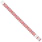 Tyvek® Wristbands, 3/4" x 10", Red Checkerboard, 500/Case (WR103RD)