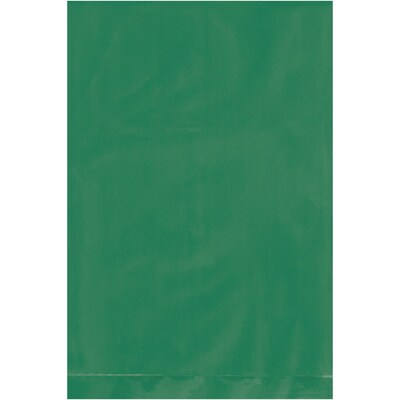 4 x 6 Layflat Poly Bags, 2 Mil, Green, 1000/Carton (PB390G)