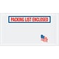 Tape Logic® "Packing List Enclosed" Envelopes, 5 1/2" x 10" U.S.A. Flag, Red/White/Blue, 1000/Case (PL512)