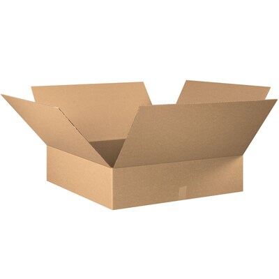 Flat Corrugated Boxes, 32 x 32 x 8, Kraft, 10/Bundle (32328)