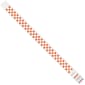 Tyvek® Wristbands, 3/4" x 10", Orange Checkerboard, 500/Case (WR103OR)