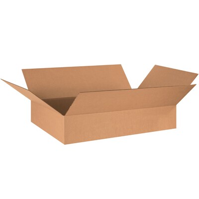 Flat Corrugated Boxes, 29 x 17 x 3, Kraft, 25/Bundle (29173)