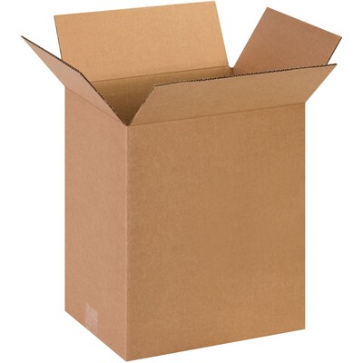 Corrugated Boxes, 13 x 10 x 15, Kraft, 25/Bundle (131015)