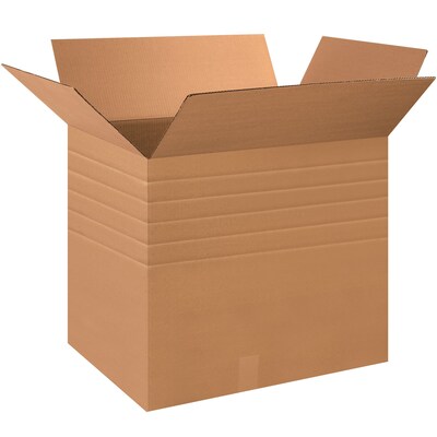 28 x 20 x 24 Multi-Depth Corrugated Boxes, 32 ECT, Kraft, 10/Bundle (MD282024)