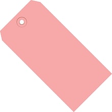 Partners Brand Shipping Tags, 13 Pt., 8 x 4, Pink 500/Case