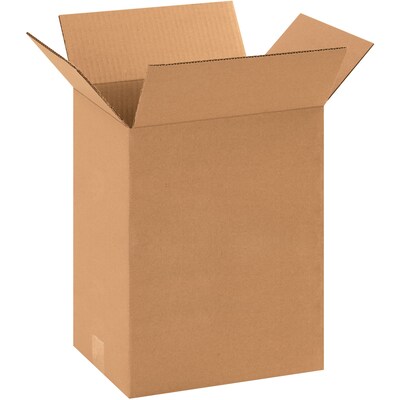Corrugated Boxes, 11 1/4 x 8 3/4 x 14, Kraft, 25/Bundle (11814)