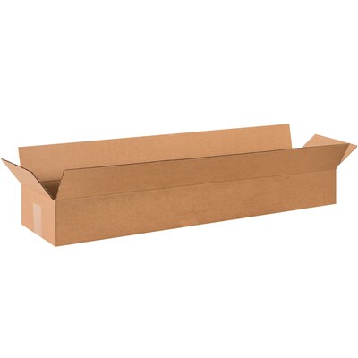 Corrugated Boxes, 36 x 8 x 4, Kraft, 25/Bundle (3684)