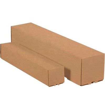 Square Mailing Tubes, 5 x 5 x 37, Kraft, 25/Bundle  (M5537K)