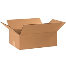 Flat Corrugated Boxes, 17 1/4 x 11 1/4 x 5, Kraft, 25/Bundle (17115)