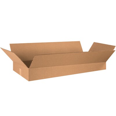 Flat Corrugated Boxes, 36 x 16 x 5, Kraft, 15/Bundle (36165)
