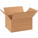 Multi-Depth Corrugated Boxes, 10 x 8 x 6, Kraft, 25/Bundle (MD1086)