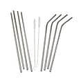 Mind Reader Silver Straws, 10.5, 8/Pack (SSTRAW8-SIL)