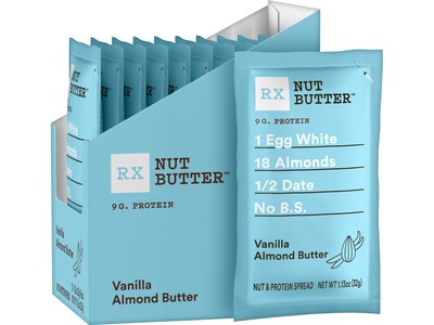 RX Bar Nut Butter Almond Butter, Vanilla, 1.13 Oz., 60/Carton (CGO00731)