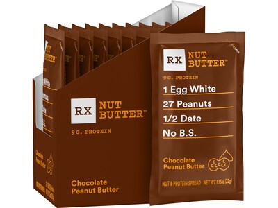 RX Bar Nut Butter Peanut Butter, Chocolate, 1.13 Oz., 60/Carton (CGO00801)