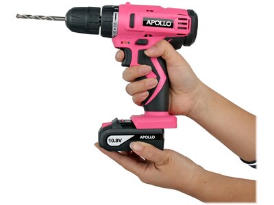 Apollo Tools 10.8V Lithium-Ion Cordless Drill with 30-Piece Accessory Set (DT4937P)