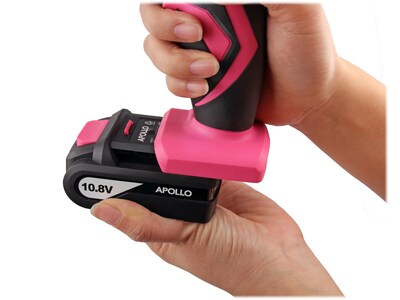 Apollo Tools 10.8V Lithium-Ion Cordless Drill with 30-Piece Accessory Set (DT4937P)