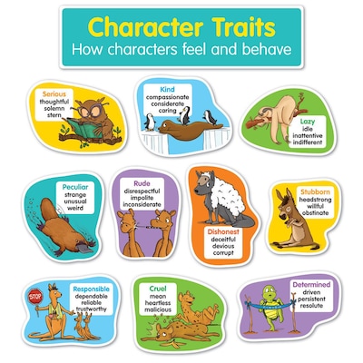 Scholastic® Character Traits Bulletin Board Set, 26/Set (SC-834494)
