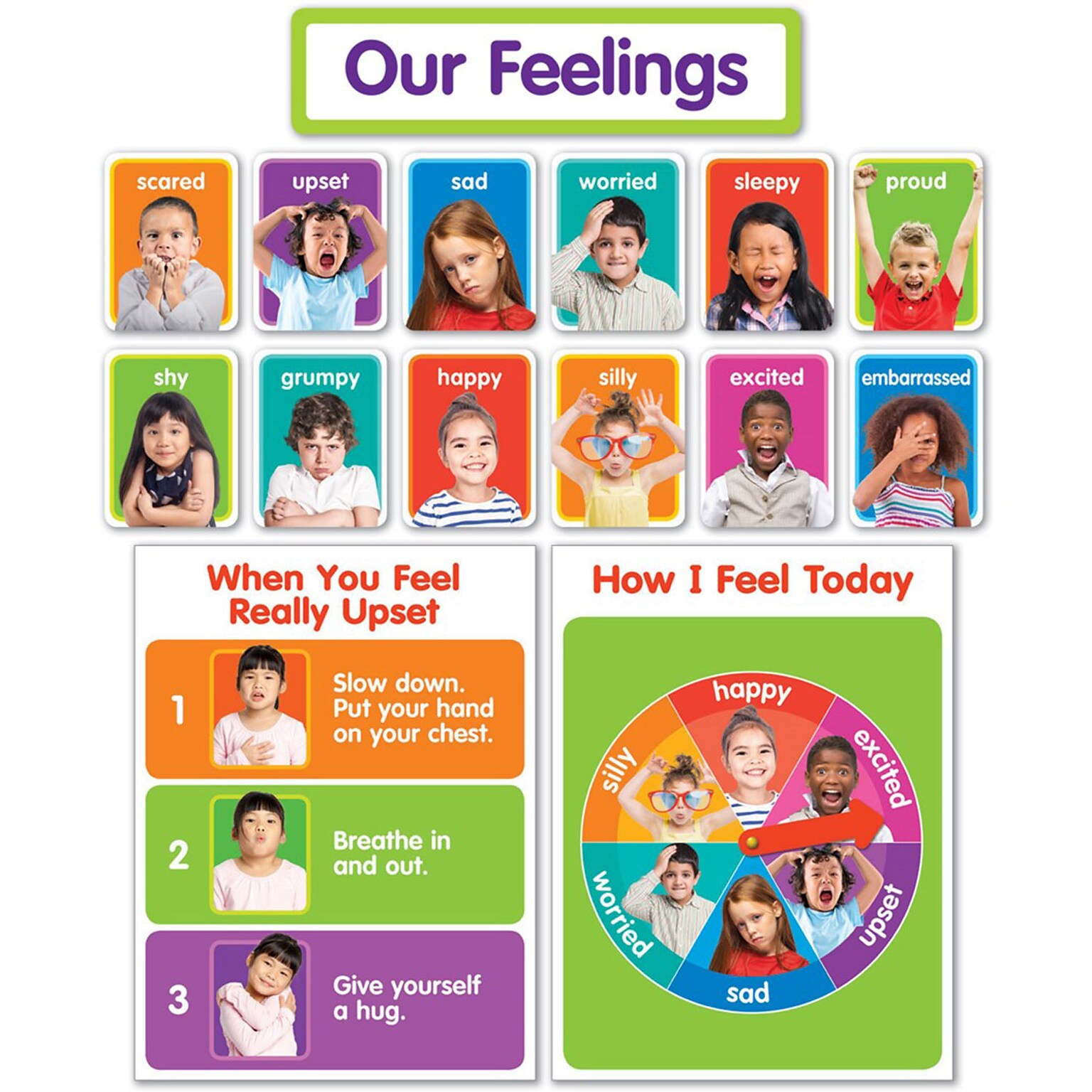 Scholastic® Our Feelings Bulletin Board Set, 15/Set (SC-834481)