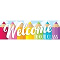 Top Notch Teacher Products® Magnetic Welcome Banner, Colored Pencils (TOP10596)