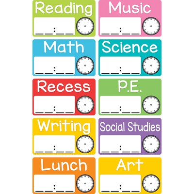 Magnetic Schedule Cards for Grades PreK+, Pack of 10 (TOP10448)
