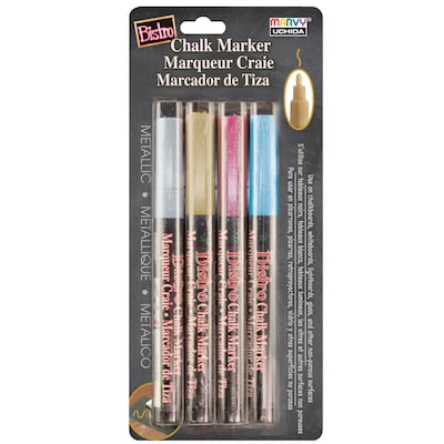 Marvy Uchida DecoColor Paint Markers, Extra Fine Tip, Assorted, 6