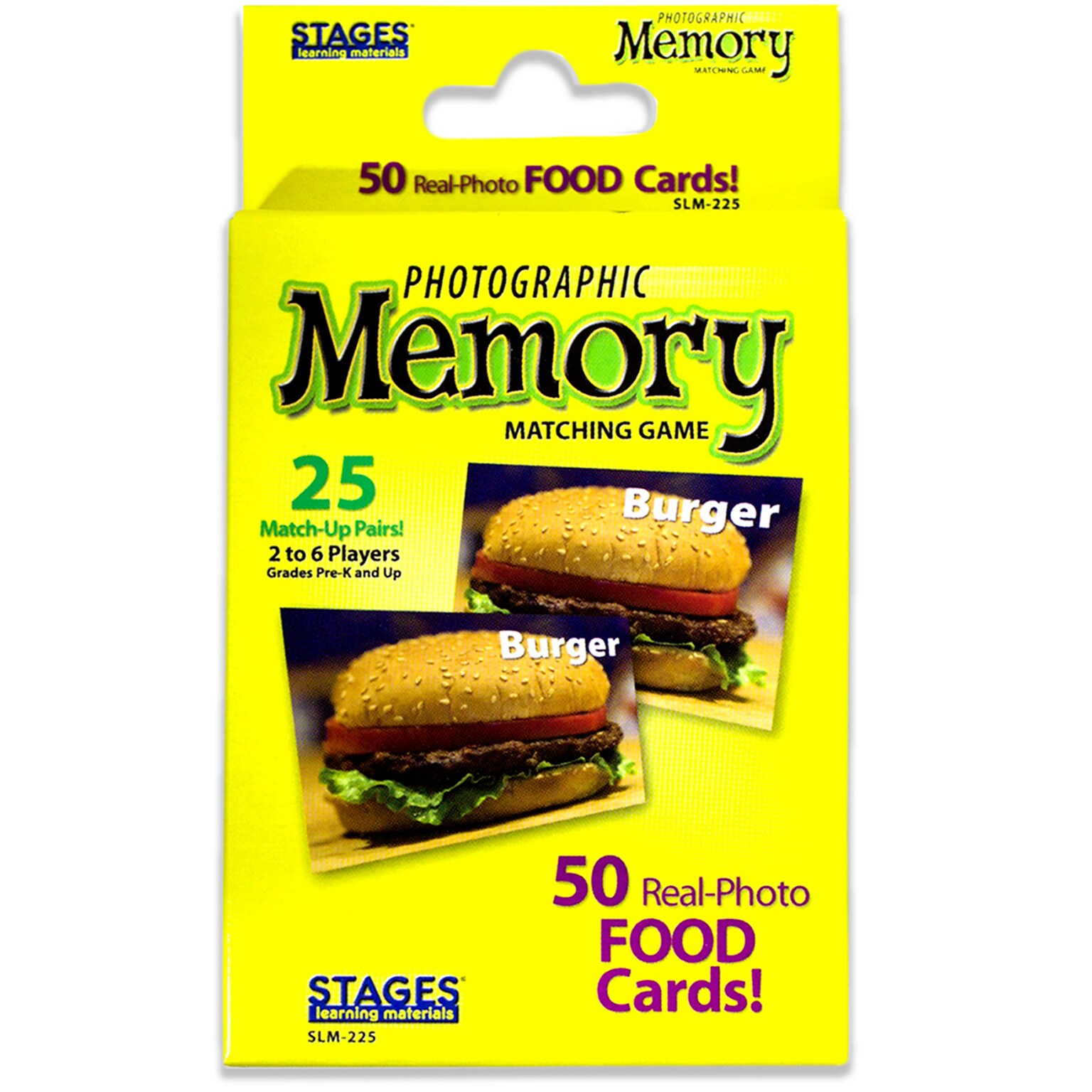 Stages Learning Materials Photographic Memory Matching Game, Food, Grades PreK+ (SLM225)