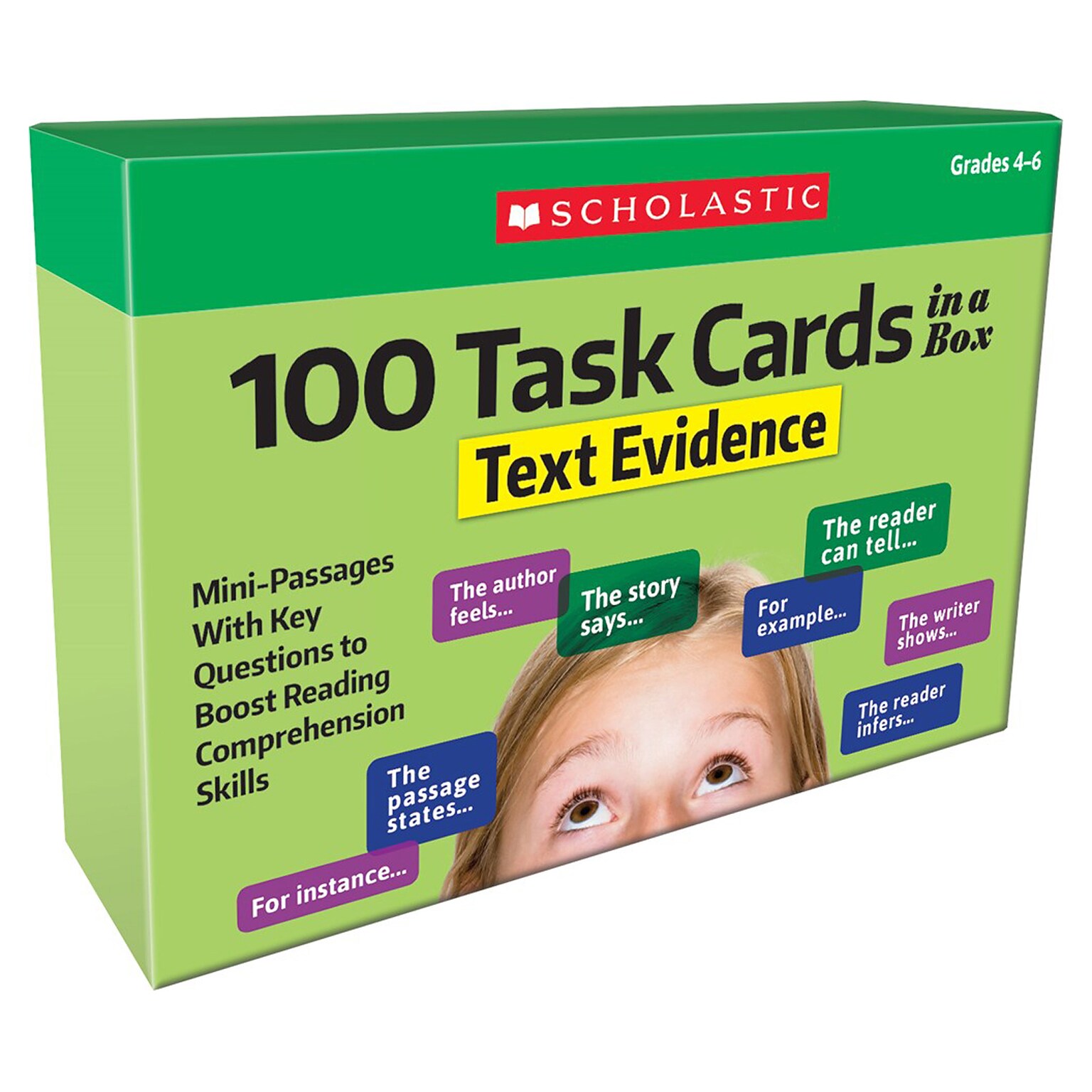 100 Task Cards in a Box: Text Evidence for Grades 4-6 (SC-855265)