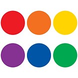 Teacher Created Resources Spot On Colorful Circles Plastic Carpet Markers, Assorted Colors, Pack of