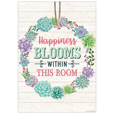 Teacher Created Resources® 13 x 19 Happiness Blooms Within This Room Positive Poster (TCR7443)