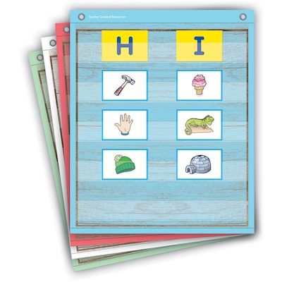 Teacher Created Resources Painted Wood Magnetic Mini Pocket Charts, 14" x 17" (TCR20333)