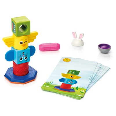 SmartMax My First Totem STEM Magnetic Discovery Building Game with Tactile and Rattling Parts, Ages 1-5 (SMX230)