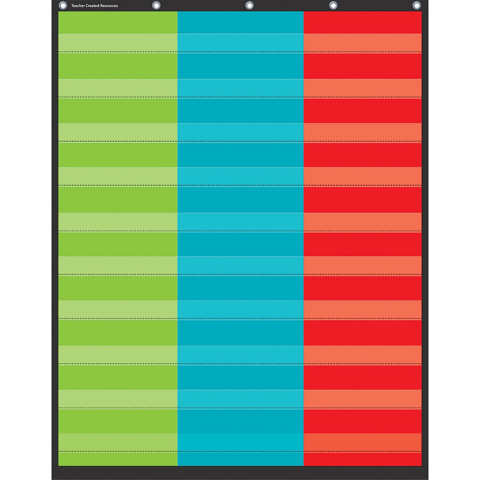 Teacher Created Resources 3 Column Pocket Chart, 34 x 44 (TCR20324)