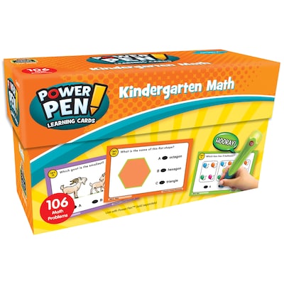 Power Pen® Learning Cards: Math for Grade K, Pack of 53 (TCR6010)
