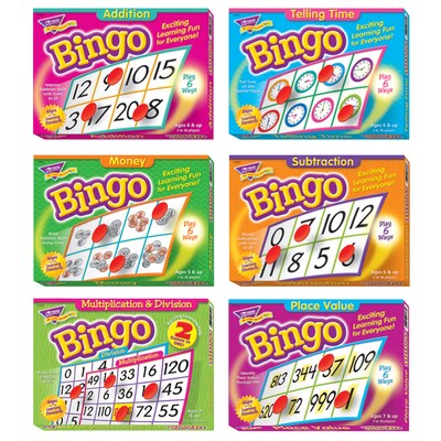 Trend Enterprises Math Bingo Pack Combo Set, Grades K+ (T-90739)