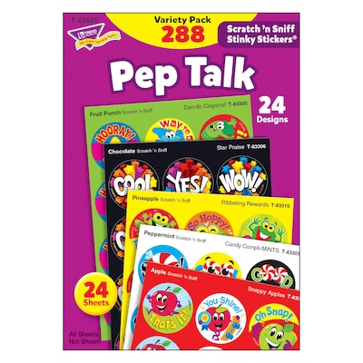 Trend Enterprises Variety Pack Stinky Stickers, Pep Talk, 288/Pack (T-83920)