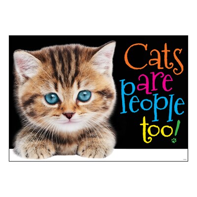 Trend® 13.375 x 19 Cats are people too! ARGUS® Poster (T-A67084)