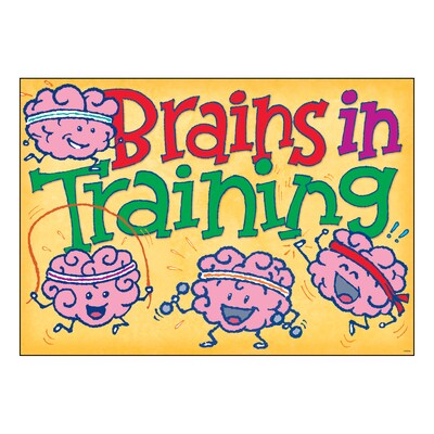 Trend® 13.375 x 19 BRAINS IN TRAINING ARGUS® Poster (T-A67089)