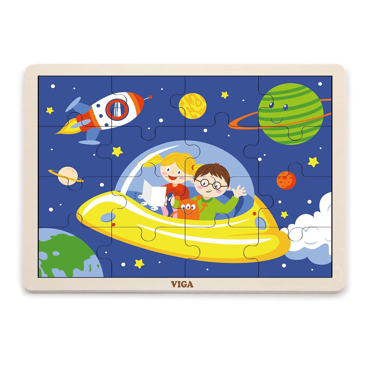 The Original Toy Co. 16-Piece Space Classic Puzzle (OTC51457)