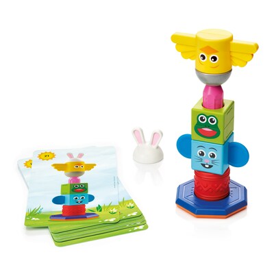 SmartMax My First Totem STEM Magnetic Discovery Building Game with Tactile and Rattling Parts, Ages 1-5 (SMX230)