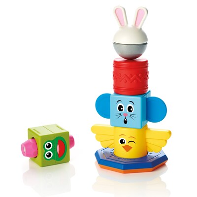 SmartMax My First Totem STEM Magnetic Discovery Building Game with Tactile and Rattling Parts, Ages 1-5 (SMX230)