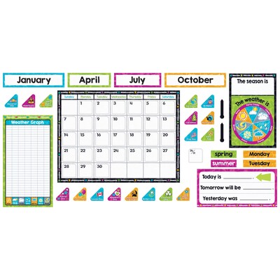 Trend Enterprises® Color Harmony Calendar Bulletin Board Set, 106/Set (T-8430)