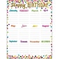 Teacher Created Resources Confetti Happy Birthday Chart, 17"W x 22"H (TCR7925)