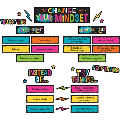 Teacher Created Resources® Change Your Mindset Mini Bulletin Board Set, 47/Set (TCR8883)