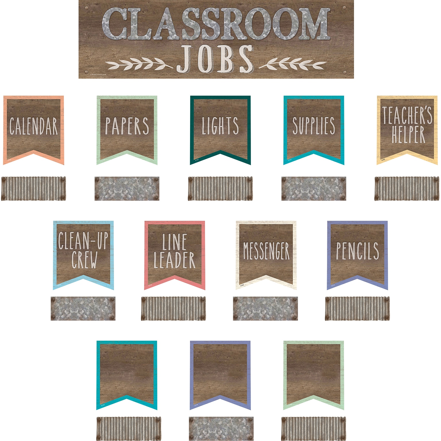 Teacher Created Resources® Home Sweet Classroom Classroom Jobs Mini Bulletin Board Set, 49/Set (TCR8801)